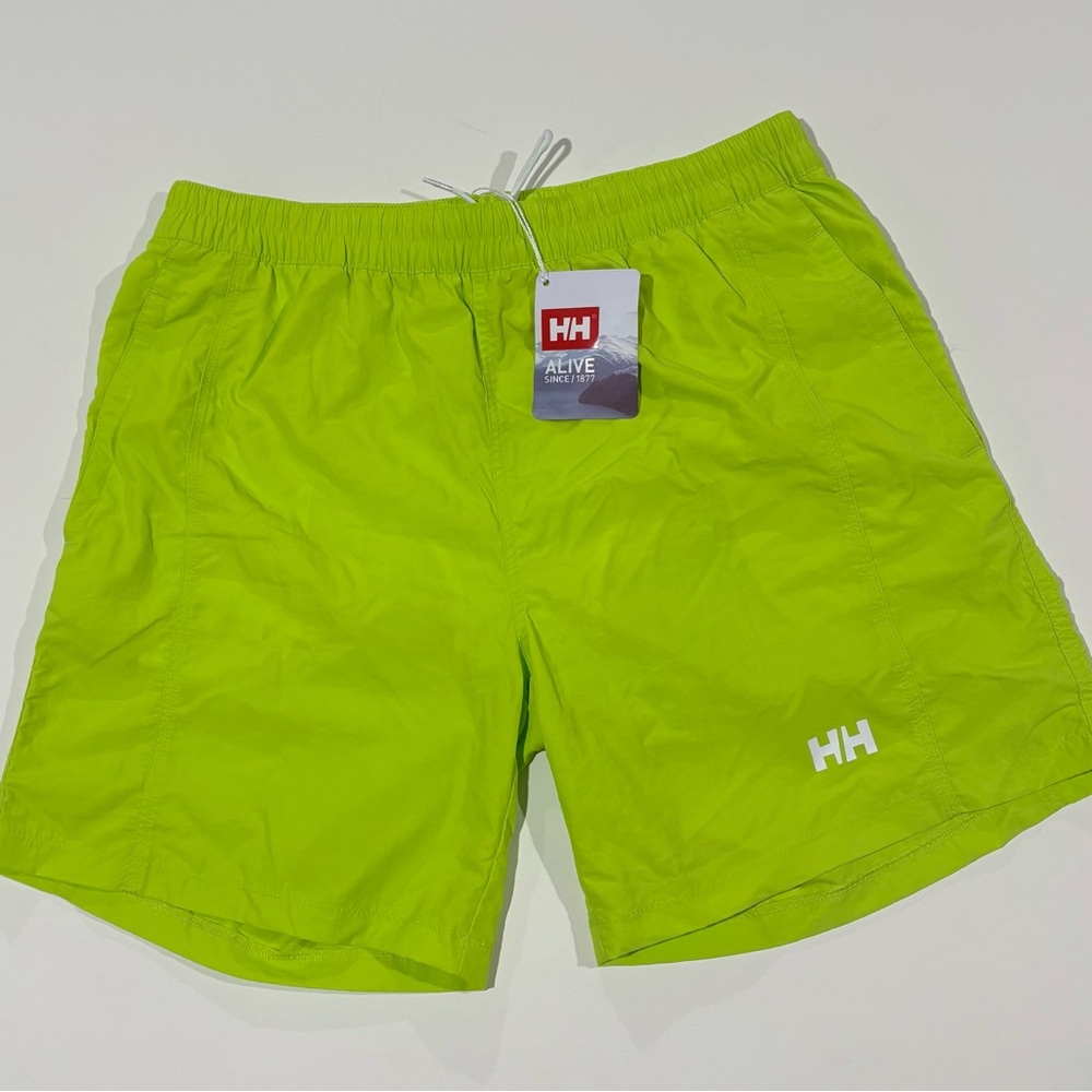 Helly Hansen Lime Green Swim Men's Calshot Swim Trunk 7"